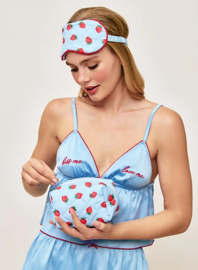 UNDIZ Strawberry pattern sleep mask